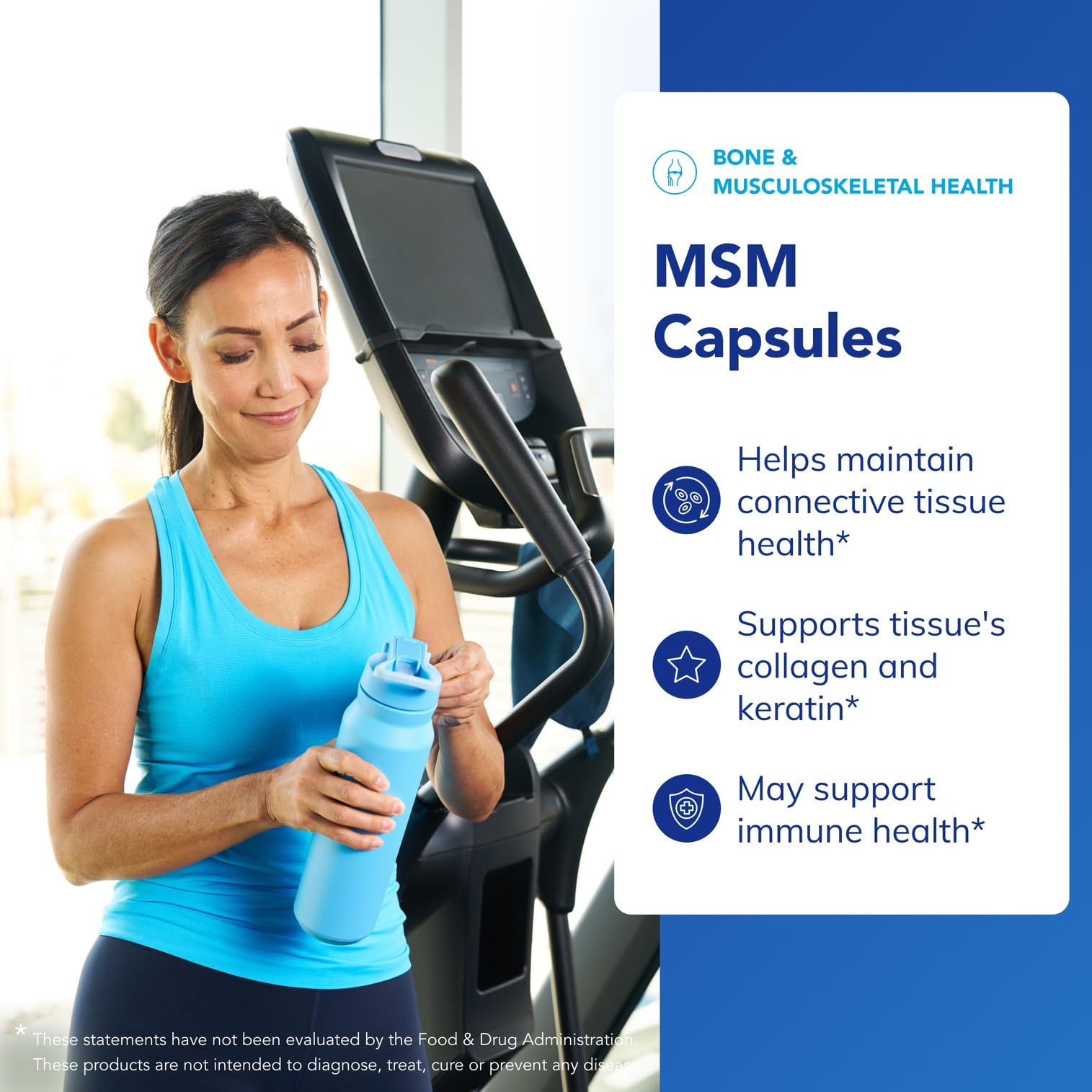 Ouverture de la bouteille MSM Pure Encapsulations prête pour la prise quotidienne