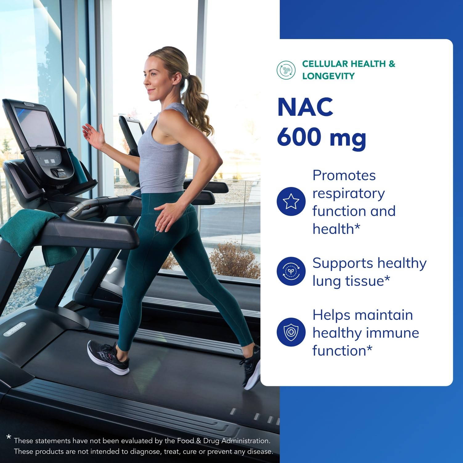 Gélules Pure Encapsulations NAC 600 mg faciles à avaler pour une routine simple.