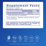 Gélules NAC 900 mg Pure Encapsulations, faciles à prendre pour le bien-être quotidien.