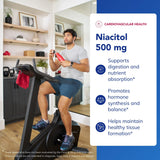 Étiquette Niacitol claire : informations lisibles sur les ingrédients.