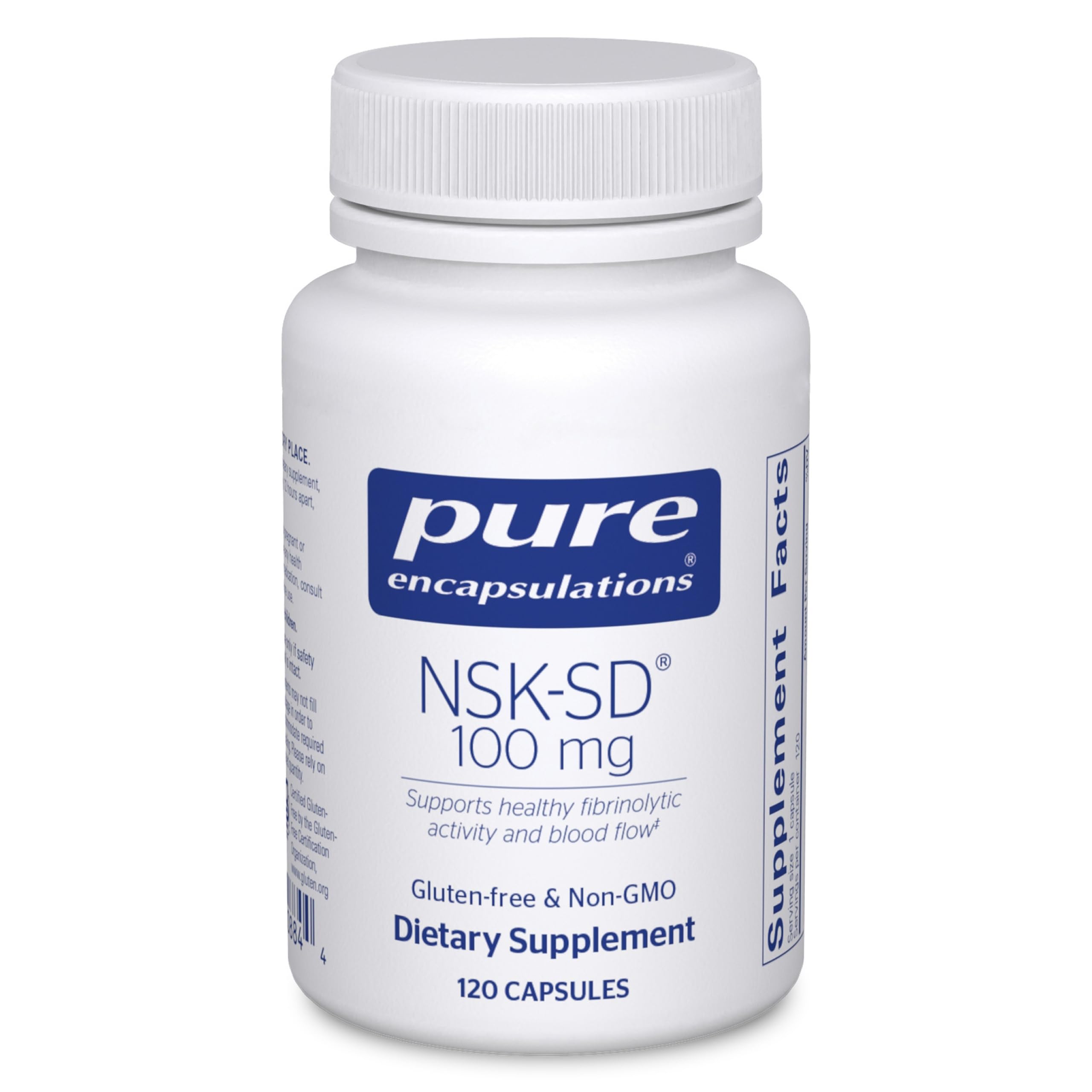 Pure Encapsulations NSK-SD capsules 100 mg, faciles à avaler pour la routine quotidienne.