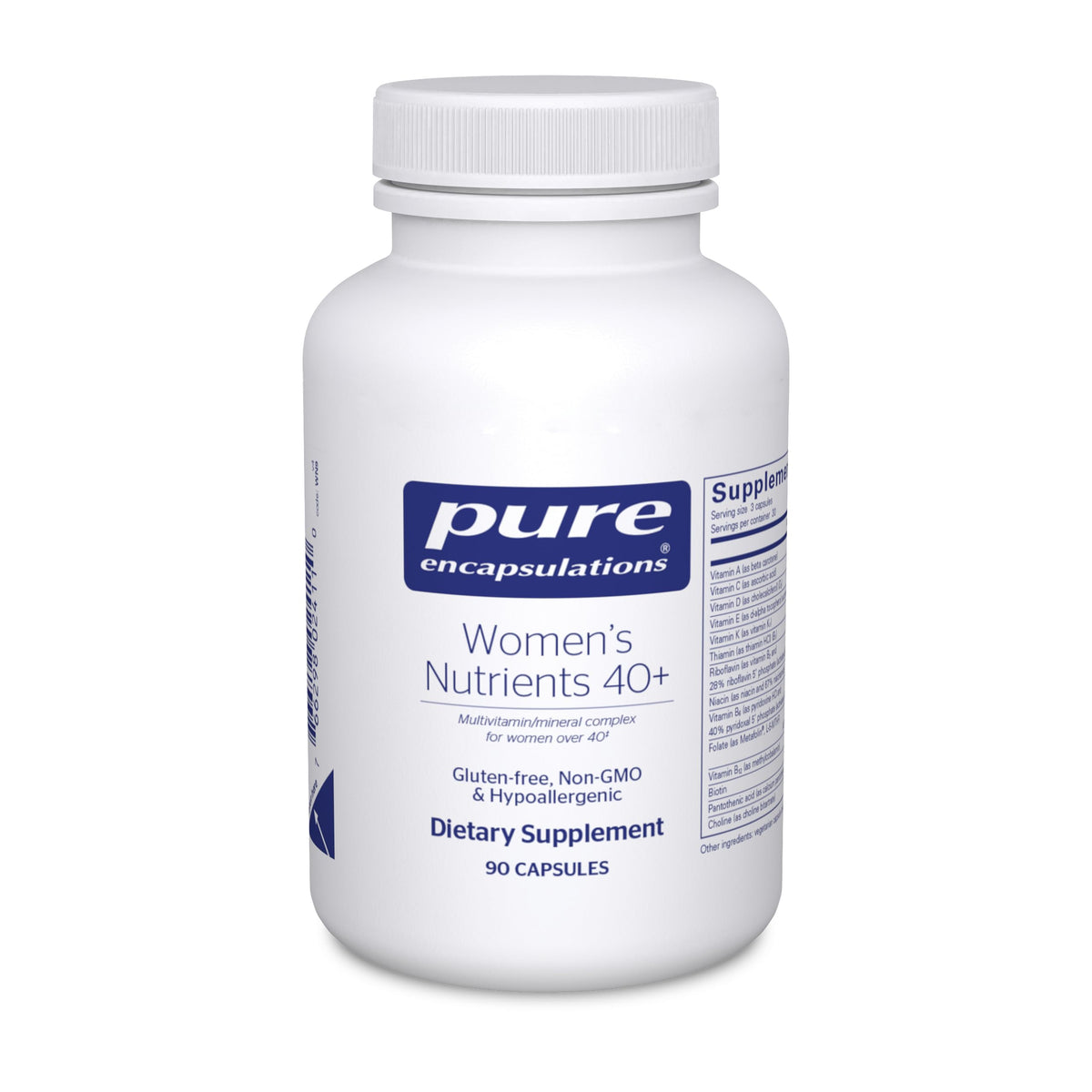 Pure Encapsulations Nutriments Femmes 40+ – bouteille de capsules, soutien potentiel pour les voies urinaires