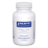 Pure Encapsulations Olive Leaf Extract — bouteille montrant le produit et soutien immunitaire potentiel.