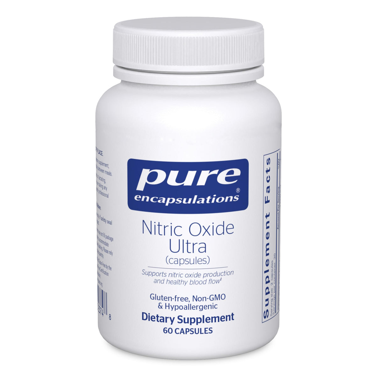 Pure Encapsulations Oxyde nitrique Ultra capsules – soutien potentiel à la circulation normale