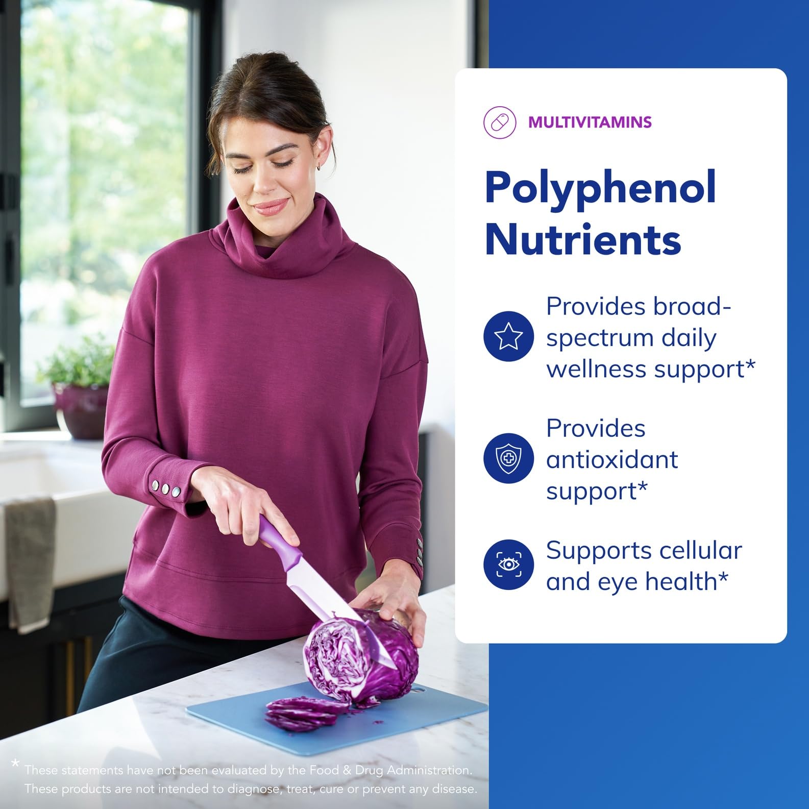 Pure Encapsulations Polyphénol Nutrients – Étiquette claire vérifiant pureté et sans allergènes.