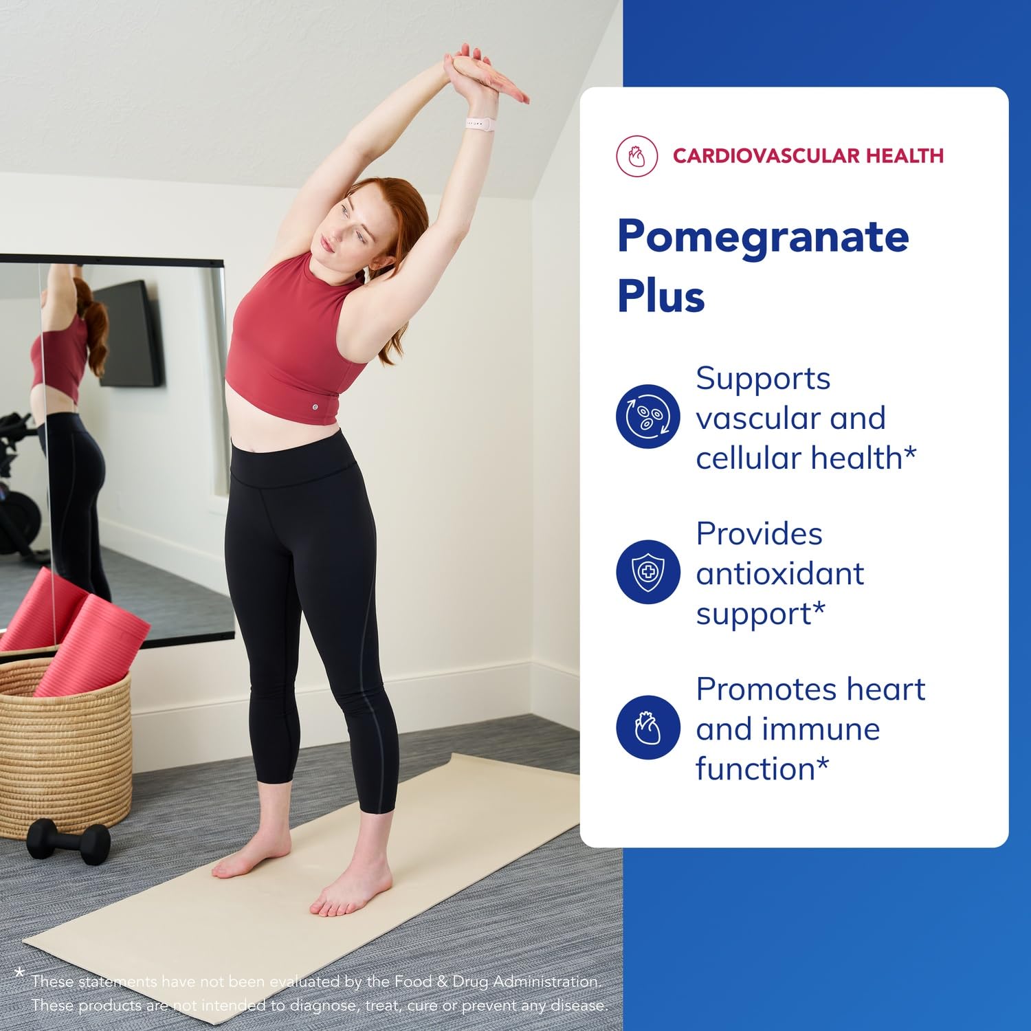 Pure Encapsulations Pomegranate Plus, mélange phyto-cardio, associe extraits de fruits pour une protection antioxydante.