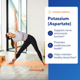 Pure Encapsulations Potassium aspartate – etiquette lisible indiquant dosage et composition.