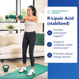 Pure Encapsulations Acide R-Lipoïque Stabilisé — protection antioxydante renforcée pour les cellules.