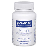 Pure Encapsulations PS100 — bouteille visible, soutien potentiel à la fonction cognitive.