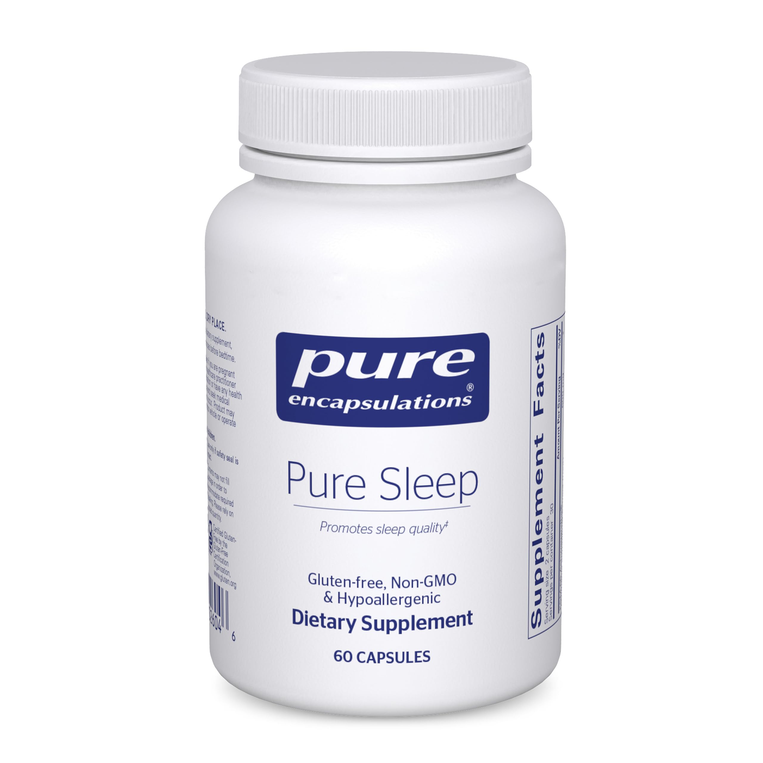 Pure Sleep de Pure Encapsulations — bouteille close-up pour un sommeil plus serein
