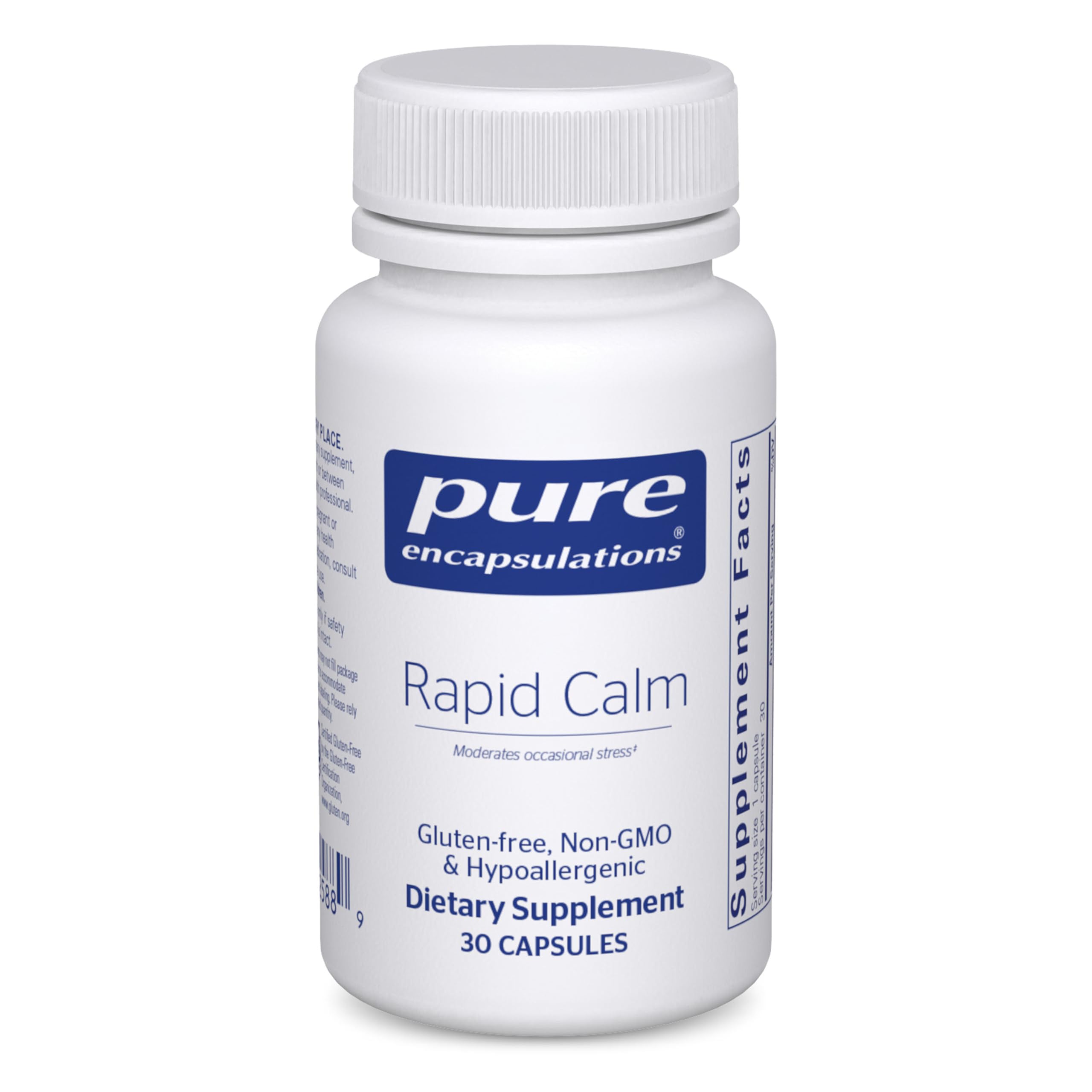 Pure Encapsulations Rapid Calm – bouteille, soutien léger au stress ponctuel