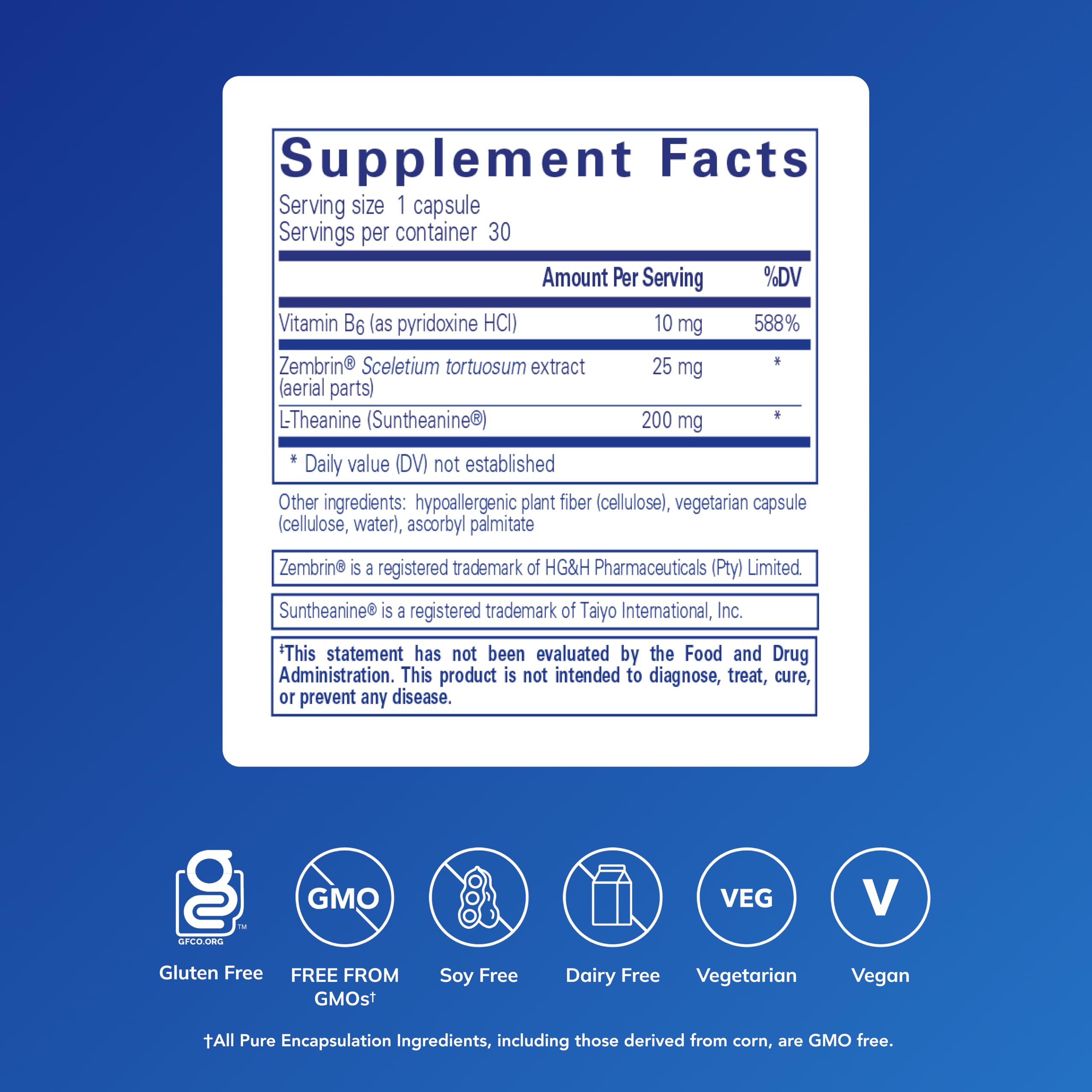 Pure Encapsulations Rapid Calm – gélules faciles à avaler, option végan