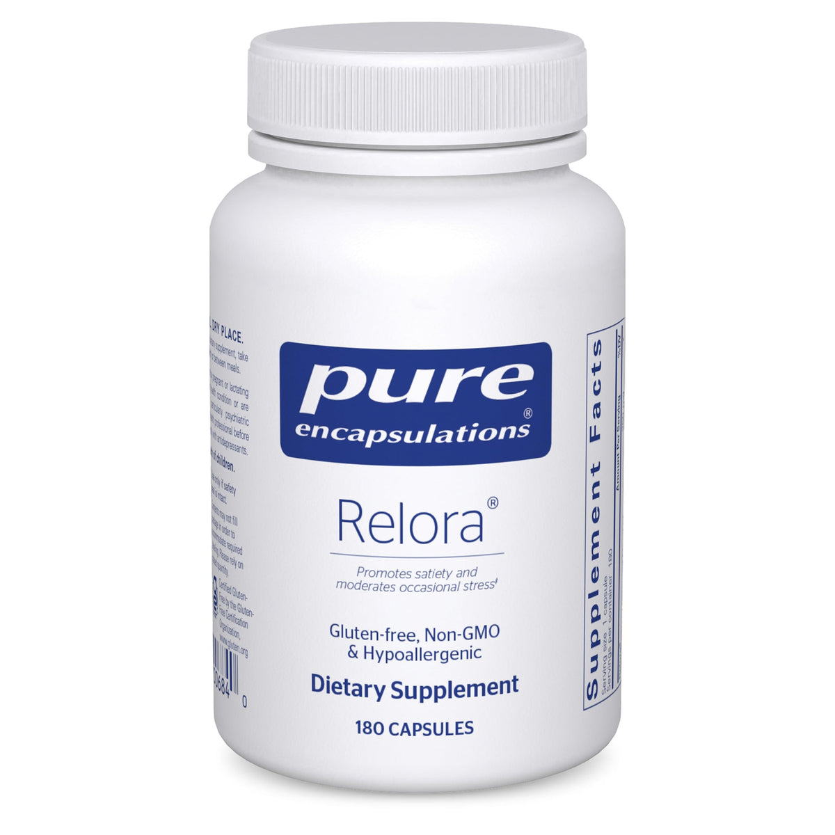 Pure Encapsulations Relora – bouteille de 180 capsules, soutien potentiel au stress occasionnel.