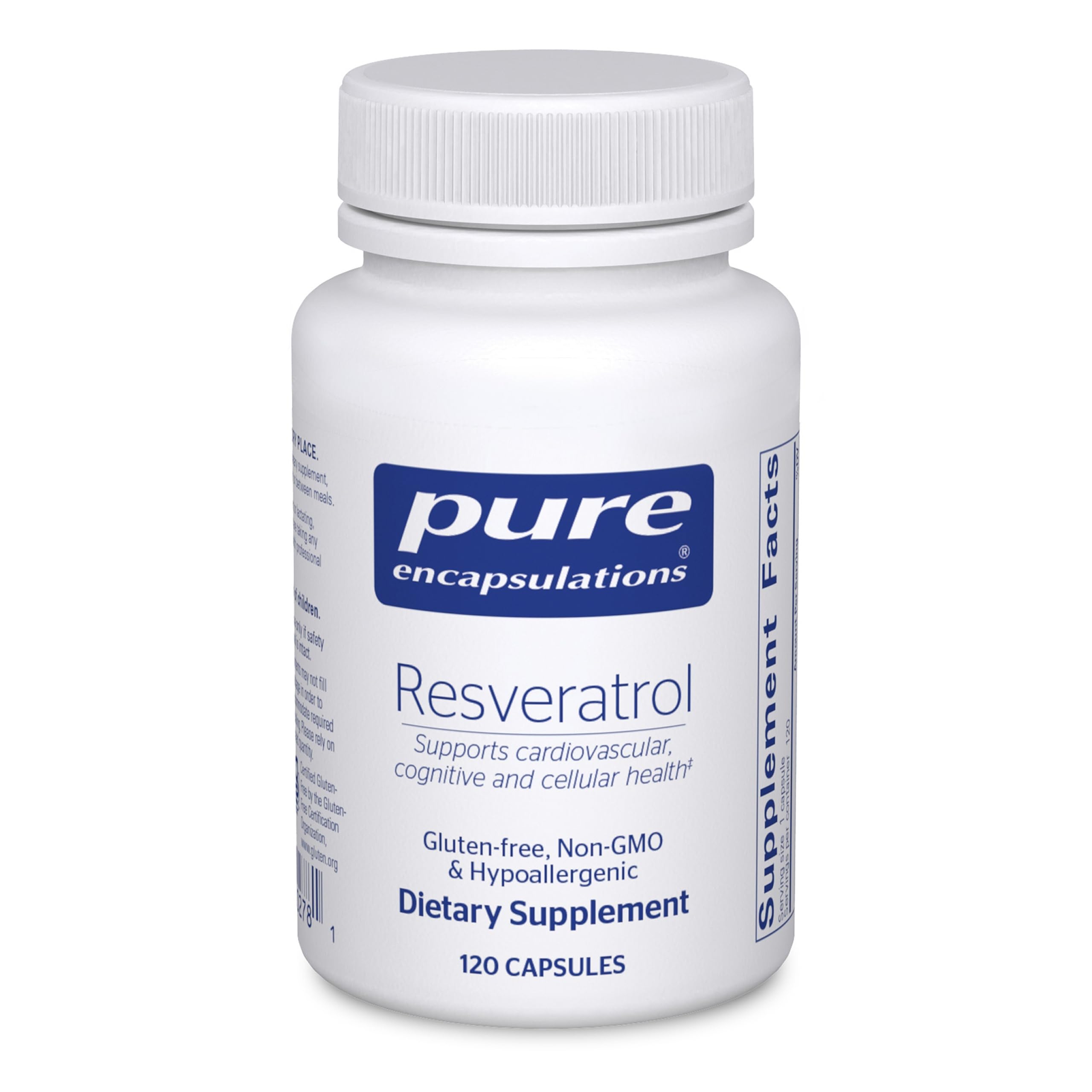 Pure Encapsulations Resveratrol, capsule énergie quotidienne et antioxydant
