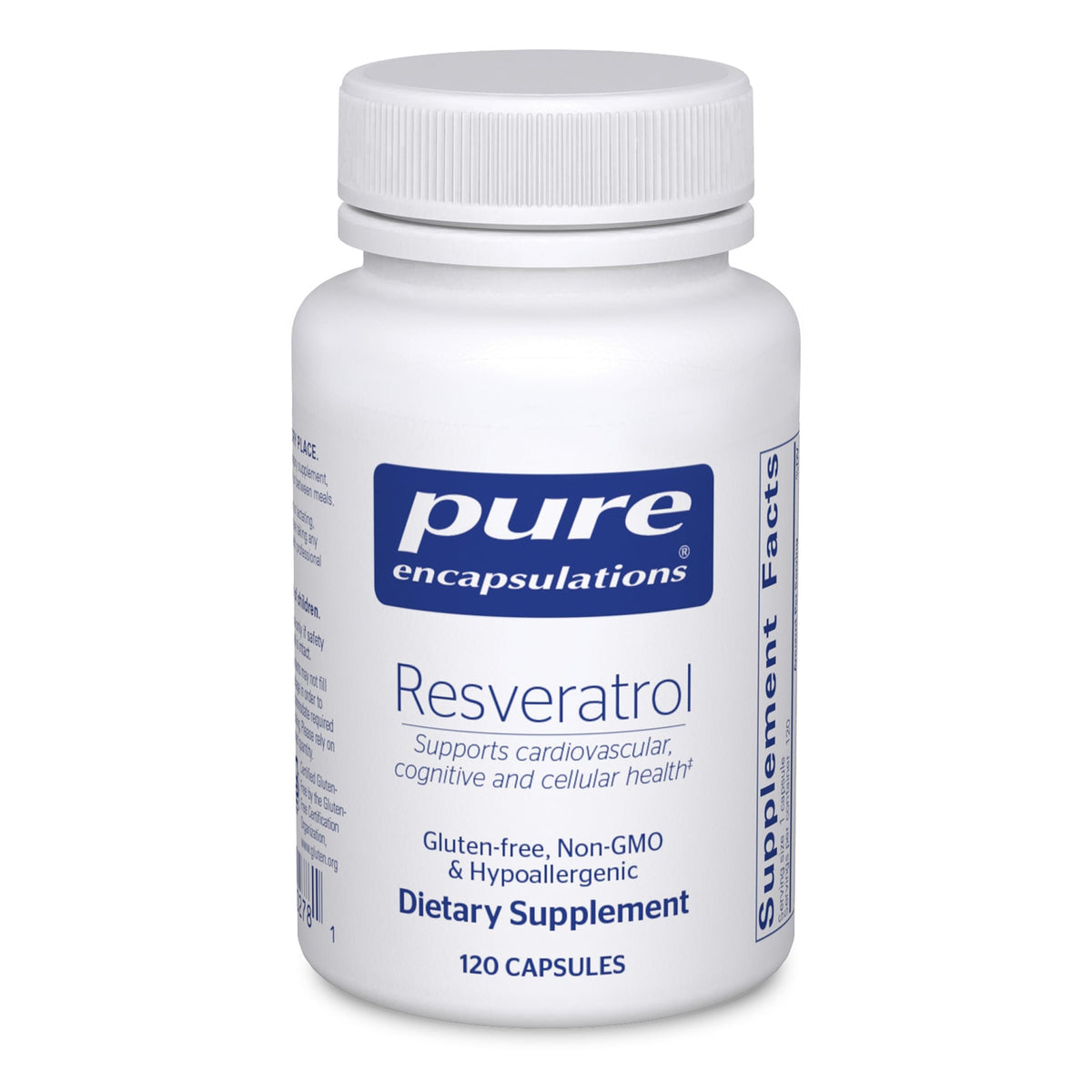 Pure Encapsulations Resveratrol, capsule énergie quotidienne et antioxydant