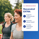 Pure Encapsulations Resveratrol EXTRA: polyphénols et ingrédients bénéfiques pour la santé générale.