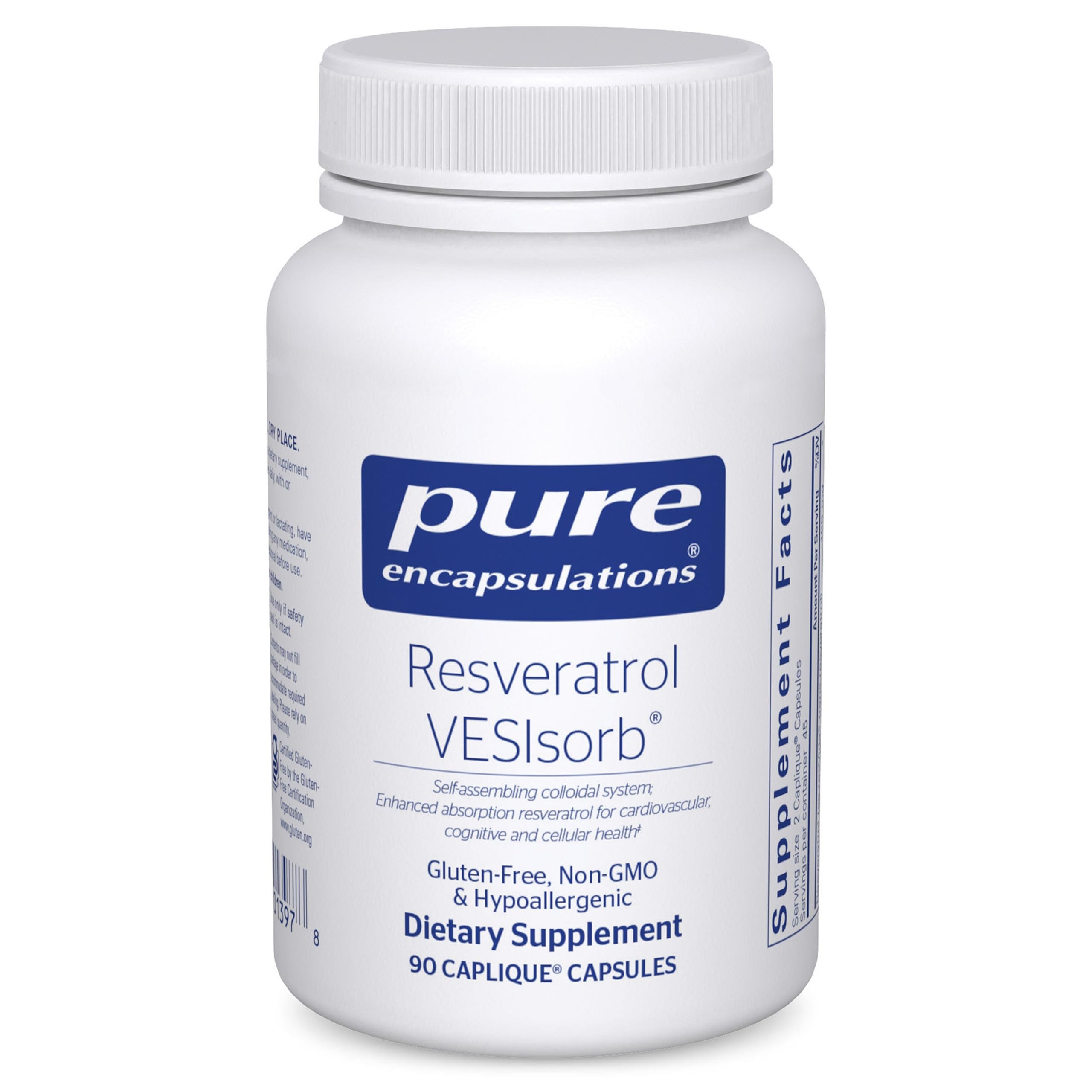 Pure Encapsulations Resveratrol VES-Sorb dans une bouteille prête à l’emploi