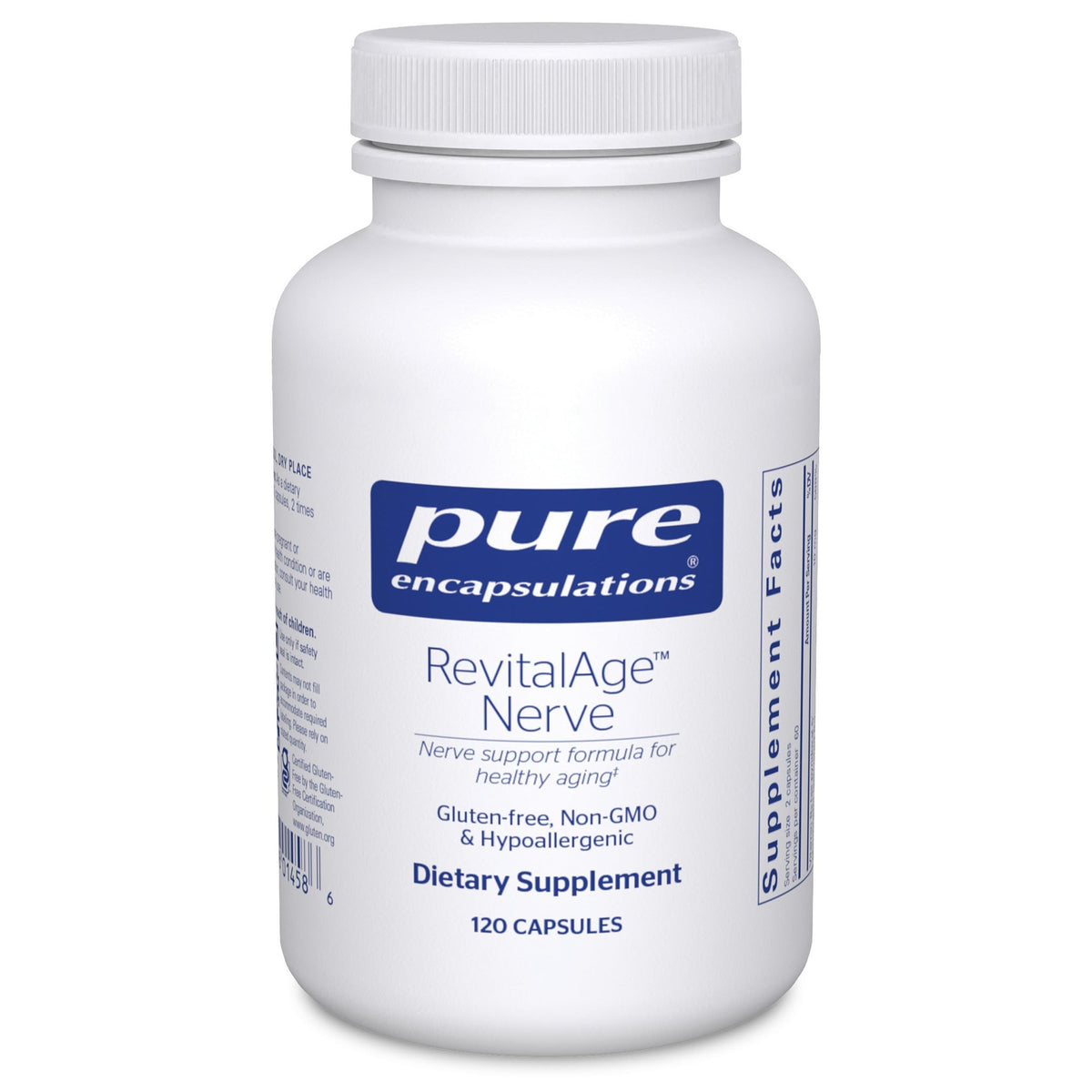 Revita-Age Nerve de Pure Encapsulations, bouteille prête pour un soutien nerveux quotidien