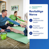 Étiquette Revita-Age Nerve, logo clair et ingrédients premium vérifiés