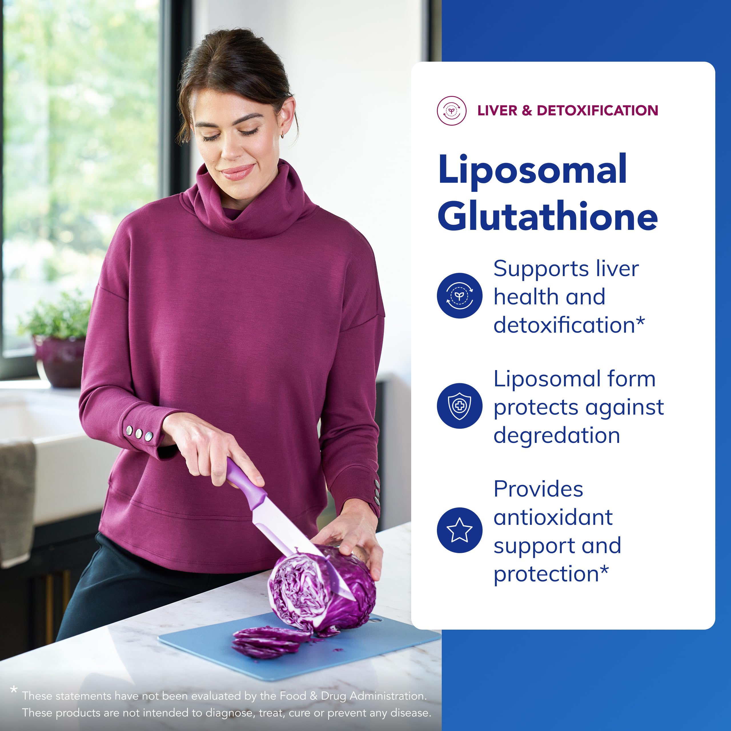 Setria Glutathione – étiquette montrant le composant clé