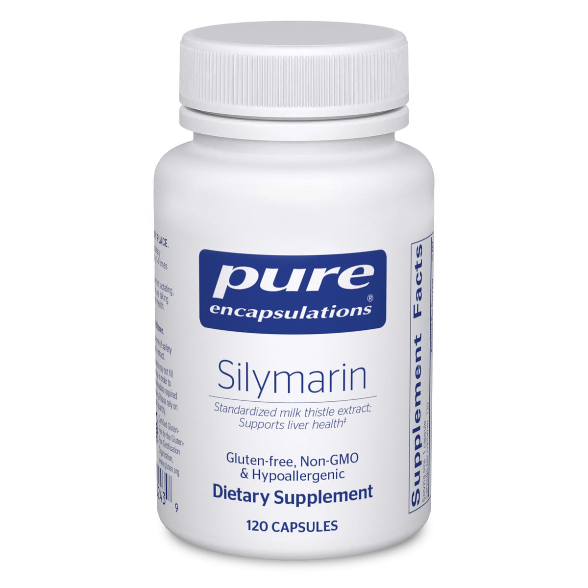 Pure Encapsulations Silymarine, bouteille élégante facilitant la supplémentation quotidienne.