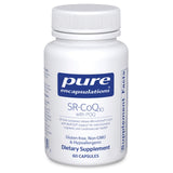 Pure Encapsulations SR-CoQ10-PQQ montrant la bouteille, soutien potentiel à la santé cardiaque.