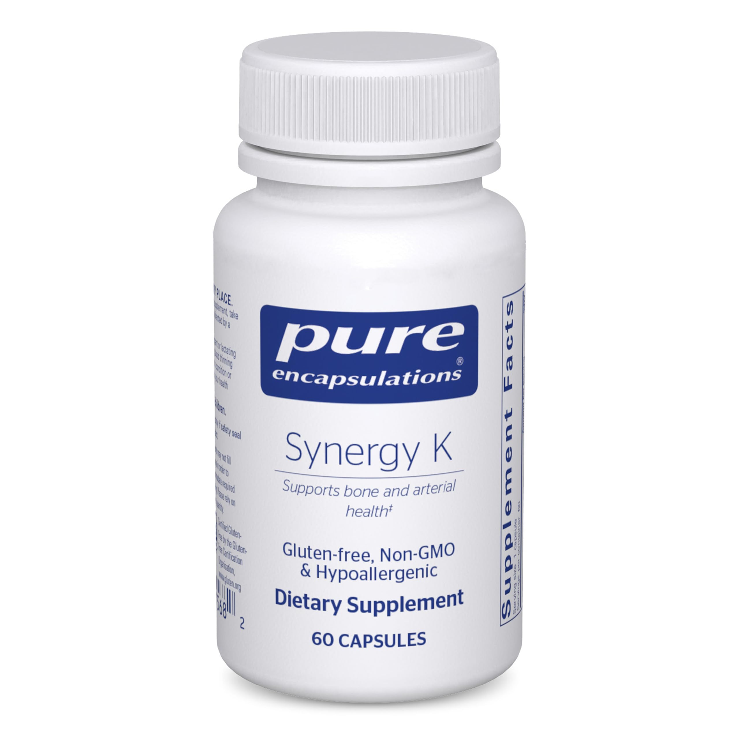 Pure Encapsulations Synergy K – bouteille, soutien potentiel des os et du système vasculaire