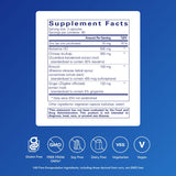 Pure Encapsulations Th1 Support, etiquette claire facilitant l'identification des ingrédients.