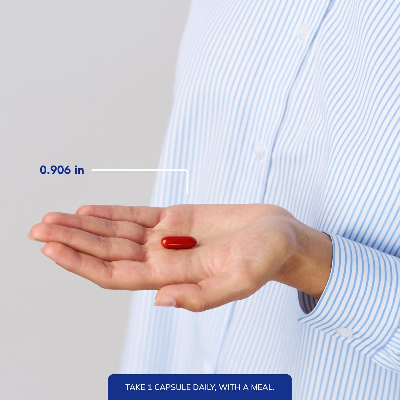 Dose quotidienne avec repas: gélules Ubiquinol-QH prêtes à l'emploi