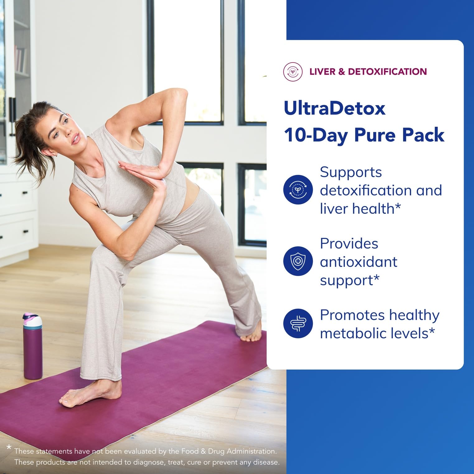 Capsules UltraDetox de Pure Encapsulations faciles à avaler et à doser au quotidien