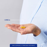 Dose quotidienne UltraNutrient : trois capsules avec les repas pour absorption améliorée.