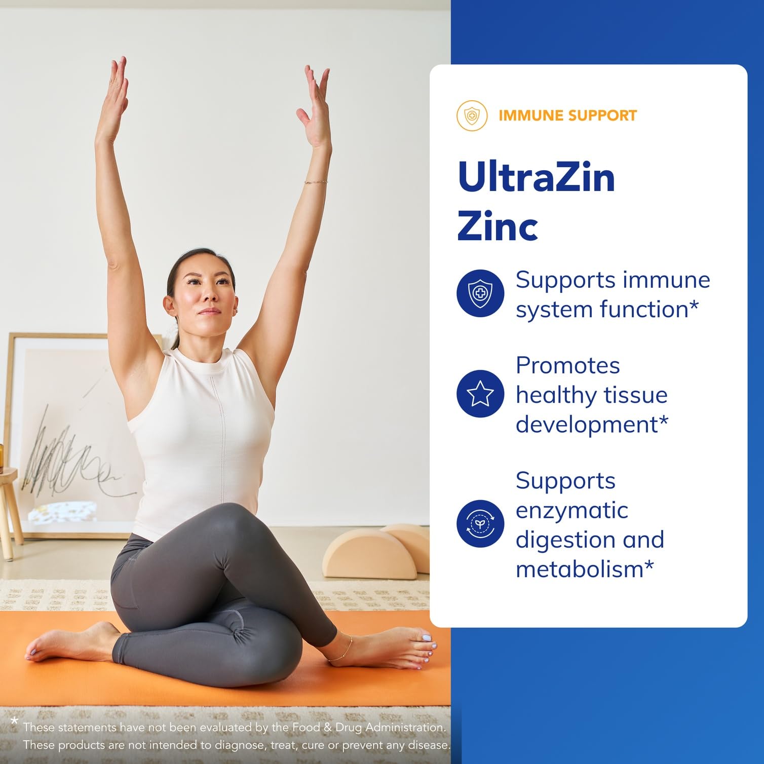 UltraZin Zinc — capsules faciles à prendre pour le métabolisme potentiel.