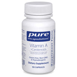 Pure Encapsulations: bouteille de vitamine A et caroténoïdes pour la vision.
