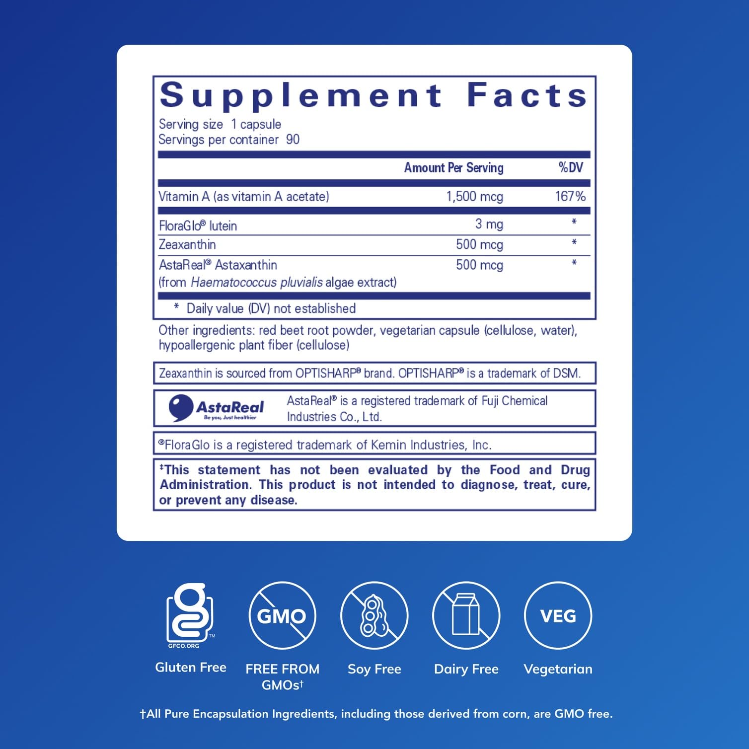 Pure Encapsulations: gélules faciles à avaler comme complément quotidien.
