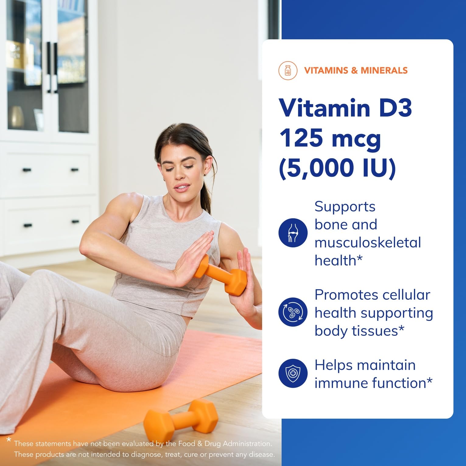 Gélules Vitamin D3 Pure Encapsulations ouvertes, démontrant la présentation pratique