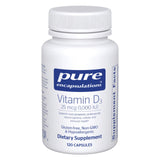 Pure Encapsulations Vitamin D3 – bouteille: soutien potentiel à la santé osseuse