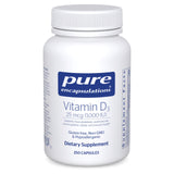 Pure Encapsulations Vitamine D3 - bouteille, soutien potentiel des os et immunité