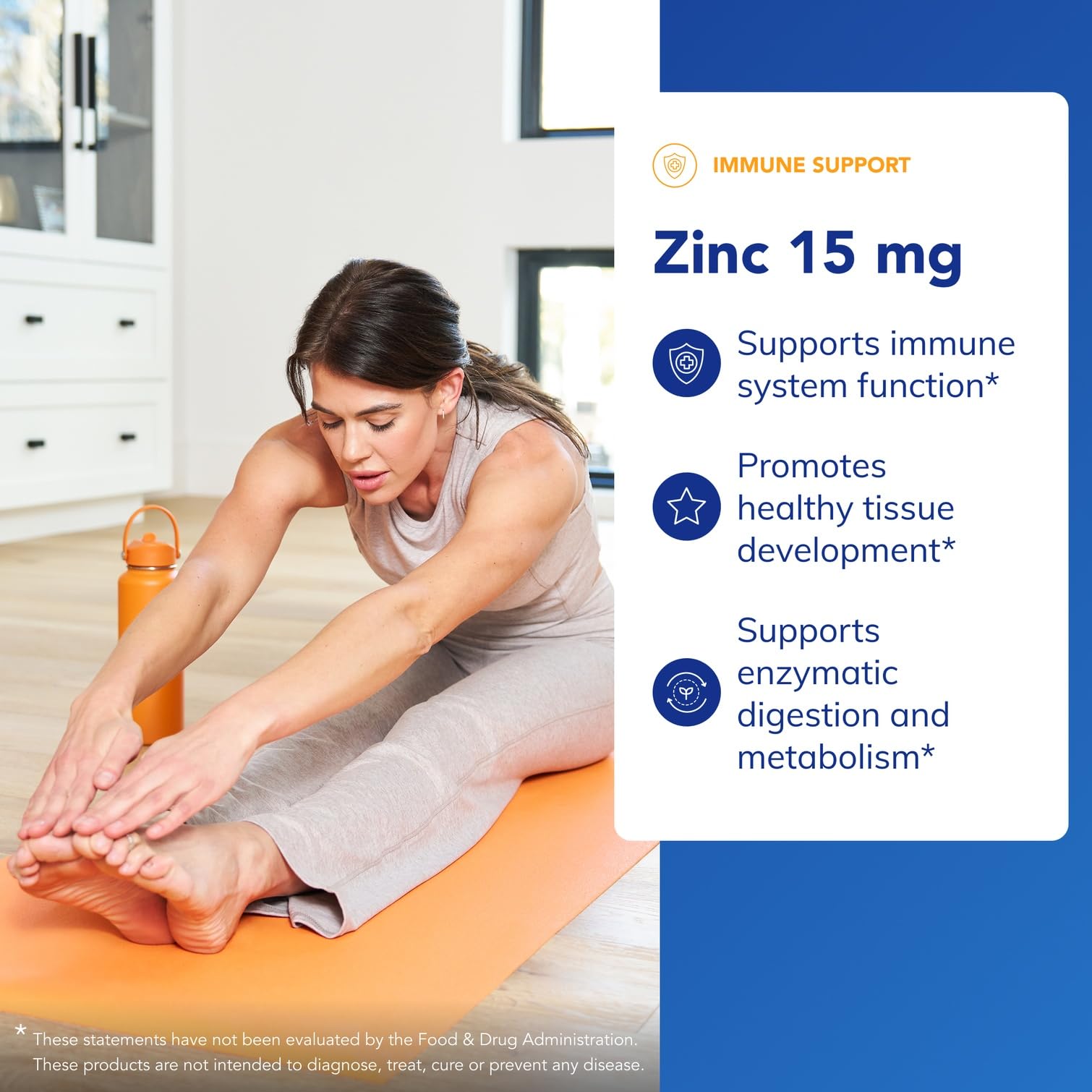 Pure Encapsulations Zinc 15 mg – etiquette: informations claires pour pratique régulière et sûre.