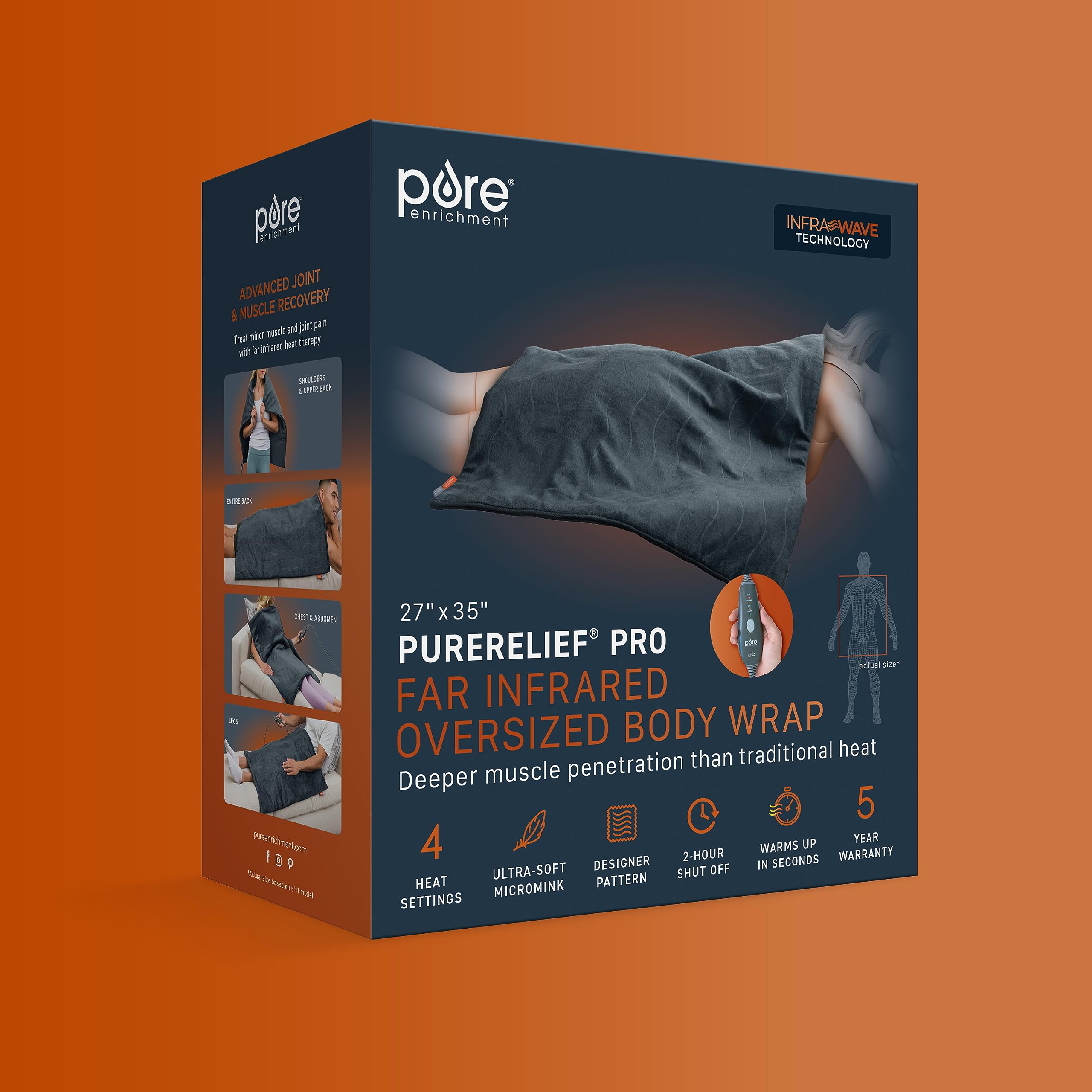 Pure Enrichment PureRelief Pro: sac de rangement inclus pour transport et stockage.