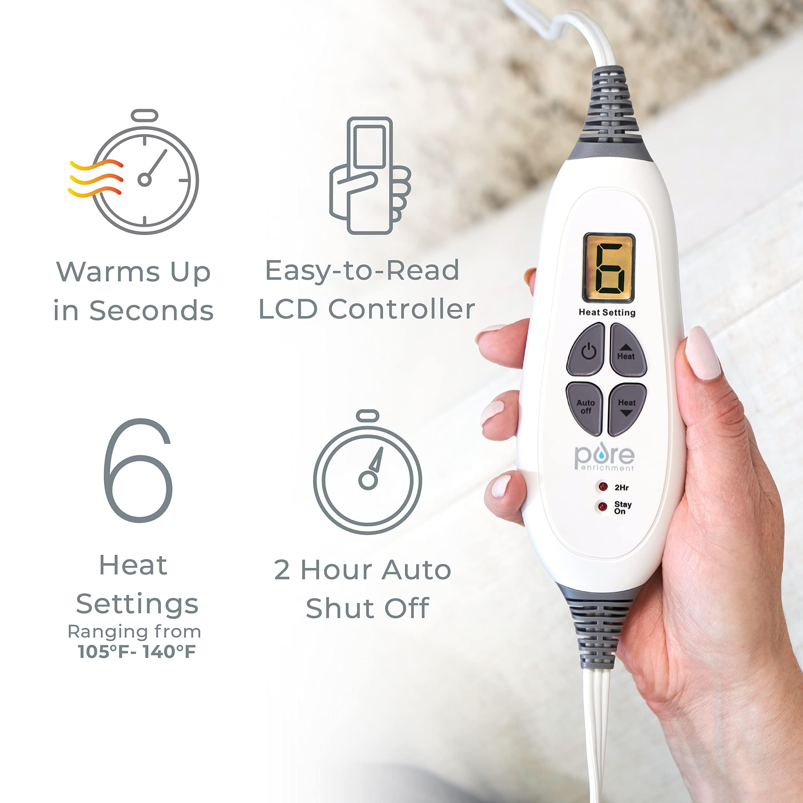 Pure Enrichment PureRelief XL: cordon long de 2,7 m offre liberté de positionnement