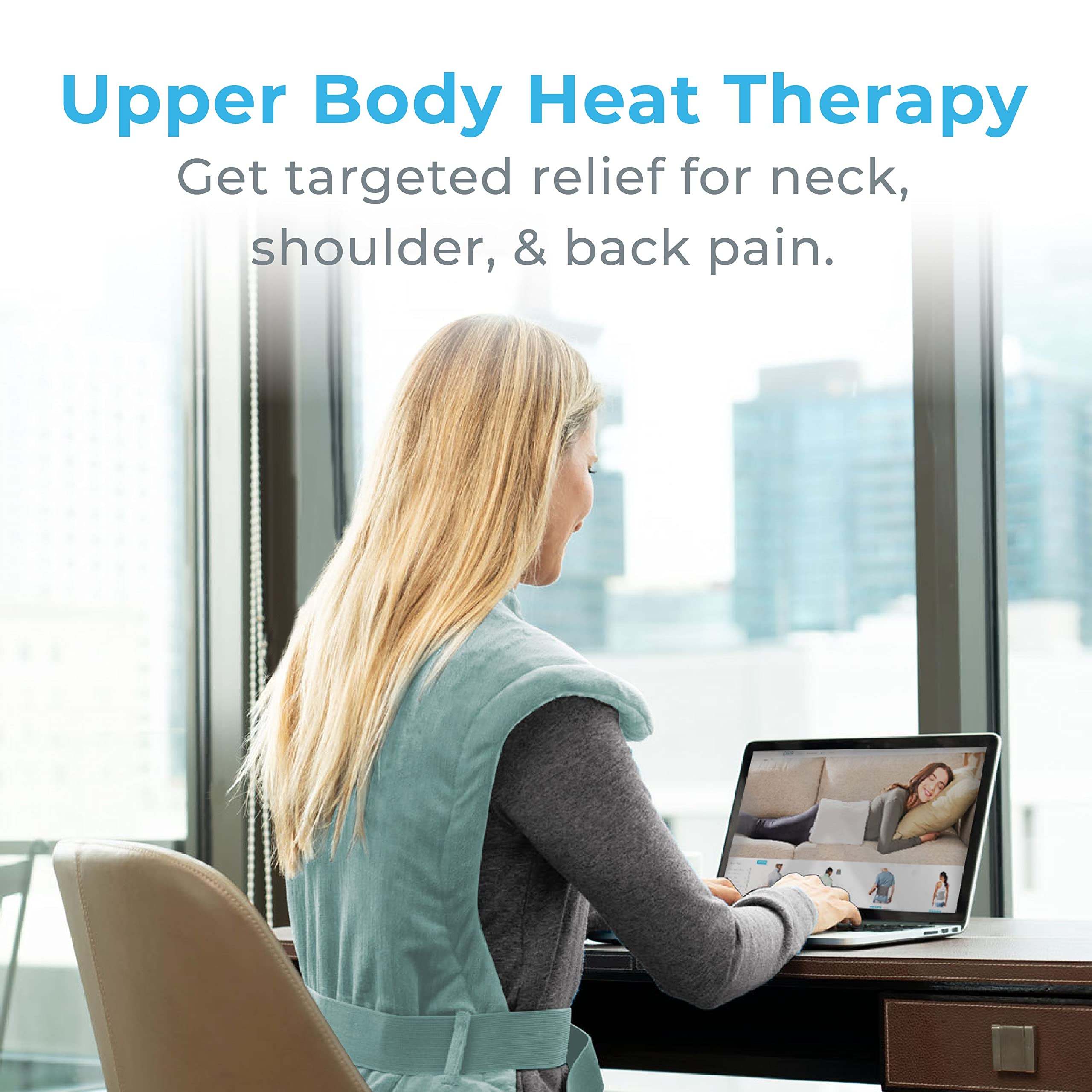 Contrôleur DEL ergonomique PureRelief XL pour ajuster rapidement les réglages.