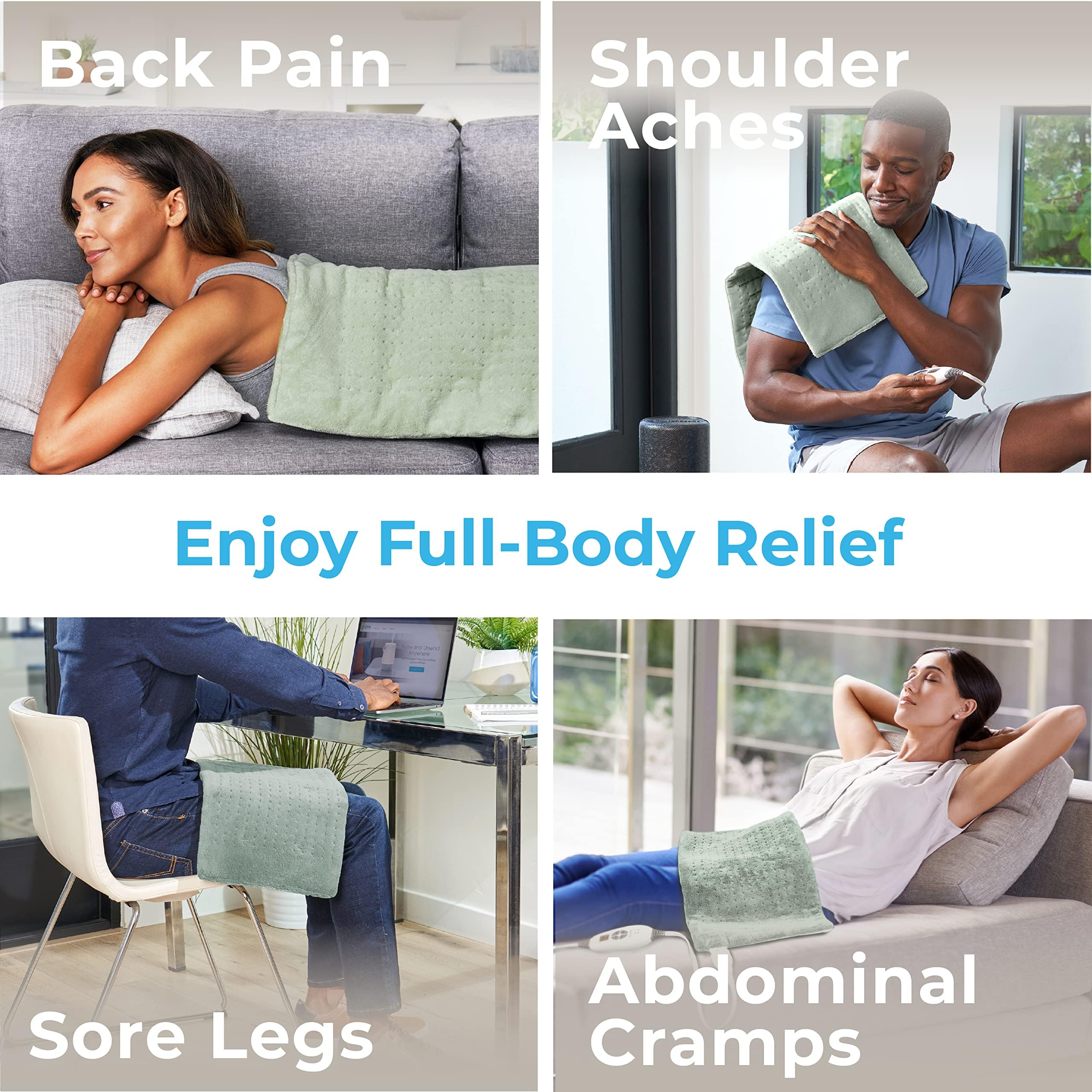 Pure Enrichment PureRelief XL – tissu microplush doux et confortable