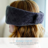 Wave Masque Yeux avec bruit blanc pluie pour une ambiance apaisante.