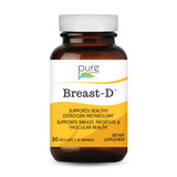 Breast-D de Pure Essence Labs: vue de la bouteille de capsules pour routine quotidienne.