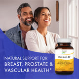 Breast-D: tableau nutritionnel détaillé montrant vitamine D3 et calcium.