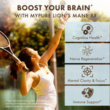 Pure Essence Labs MyPure Crinière de Lion – Champignon frais illustrant la source naturelle.