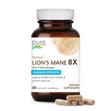 Pure Essence Labs MyPure Crinière de Lion 8x – Bouteille visible, potentiel de concentration.