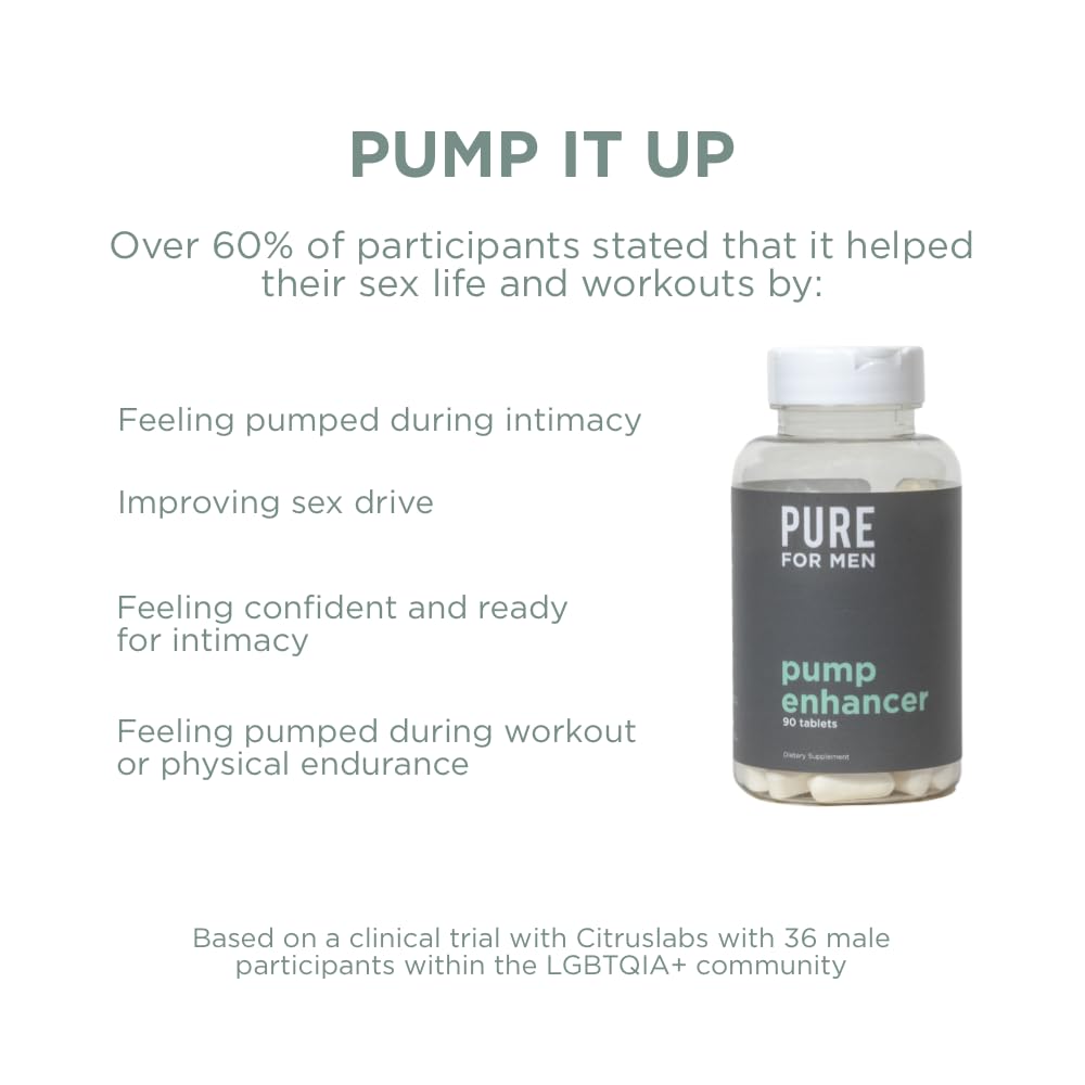 Pure for Men Pump Enhancer — Fabriqué dans un établissement enregistré et conforme GMP.