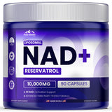 Pure Health Max PHM NAD Resveratrol : bouteille de capsules pour énergie soutenue