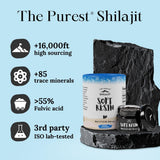 Pure Himalayan Shilajit se dissout facilement dans l'eau chaude.
